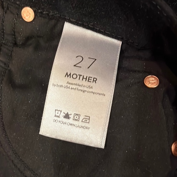 Mother Woman’s The Charmer Black Velvet Jeans Size 27 - Picture 4 of 8